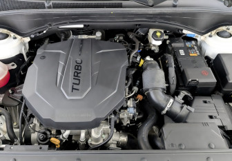 Подержанный автомобиль Hyundai Santa Fe 2022 года (9 фото)